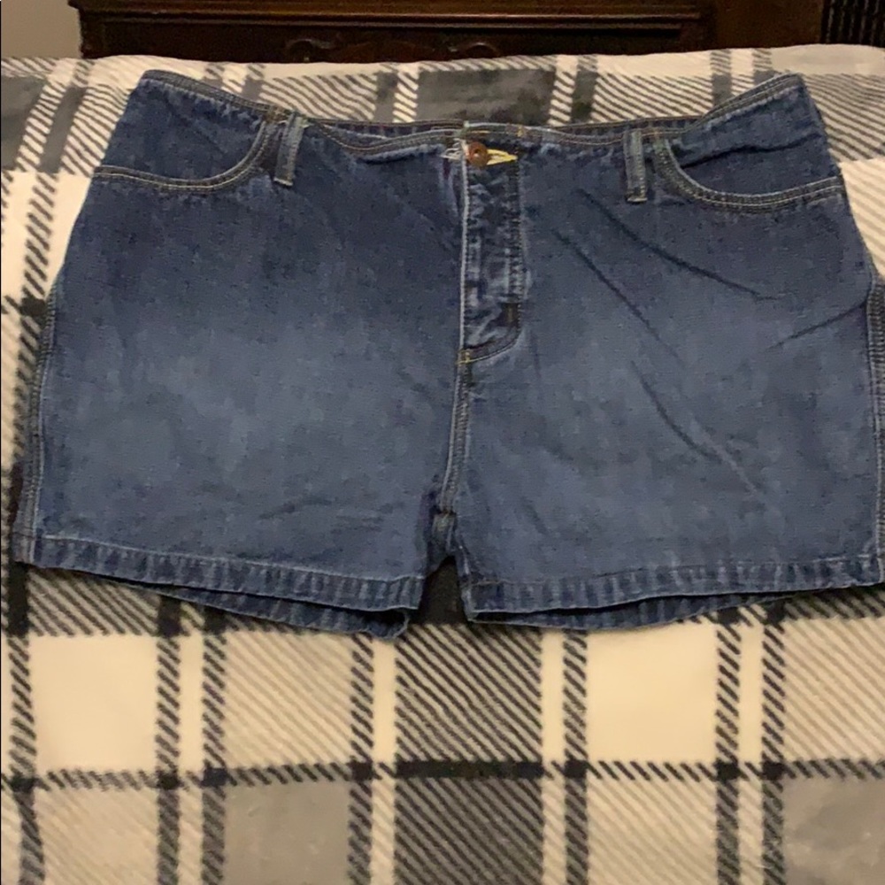 Blue jean shorts
